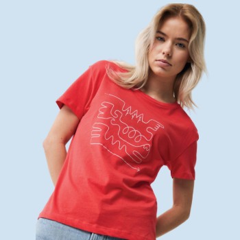Dames t-shirts zeefdrukken