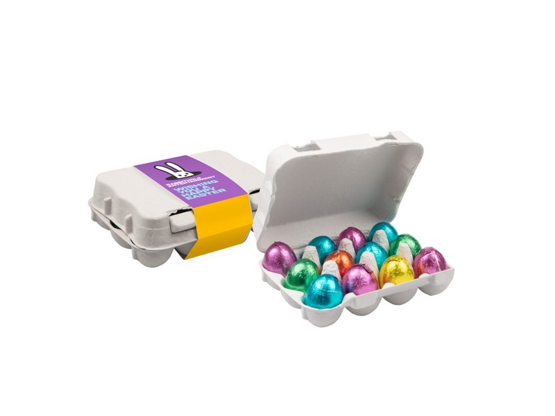 Doosje 12 chocolade Paaseitjes