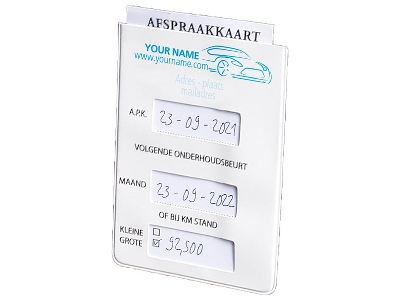 Afspraakkaarthoesje