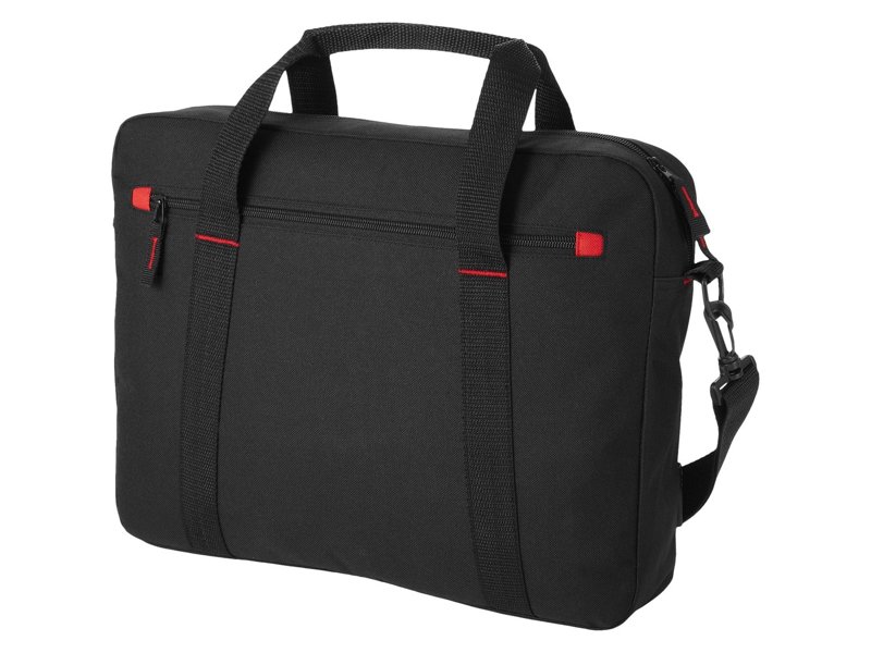 Zwarte laptoptassen voordelig bestellen met borduring of opdruk
