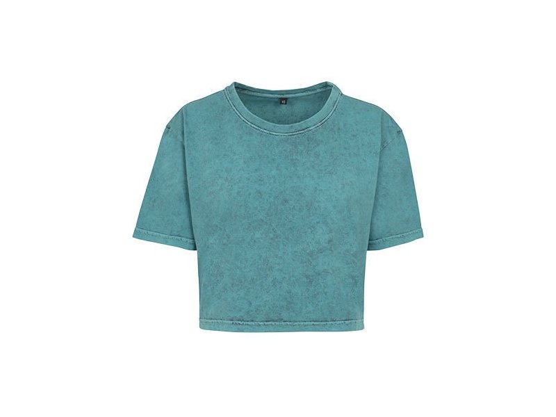 Build Your Brand - Ladies´ Acid Washed Cropped Tee