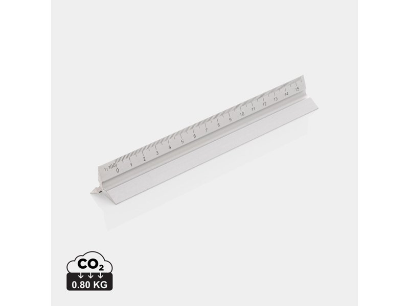 Aluminium driehoekige liniaal 15 cm