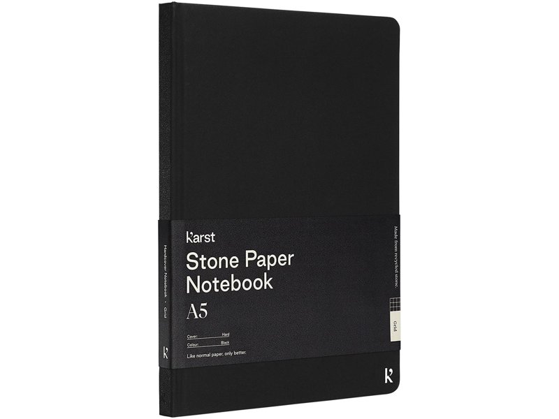 Karst® A5 hardcover notitieboek van steenpapier - vierkant