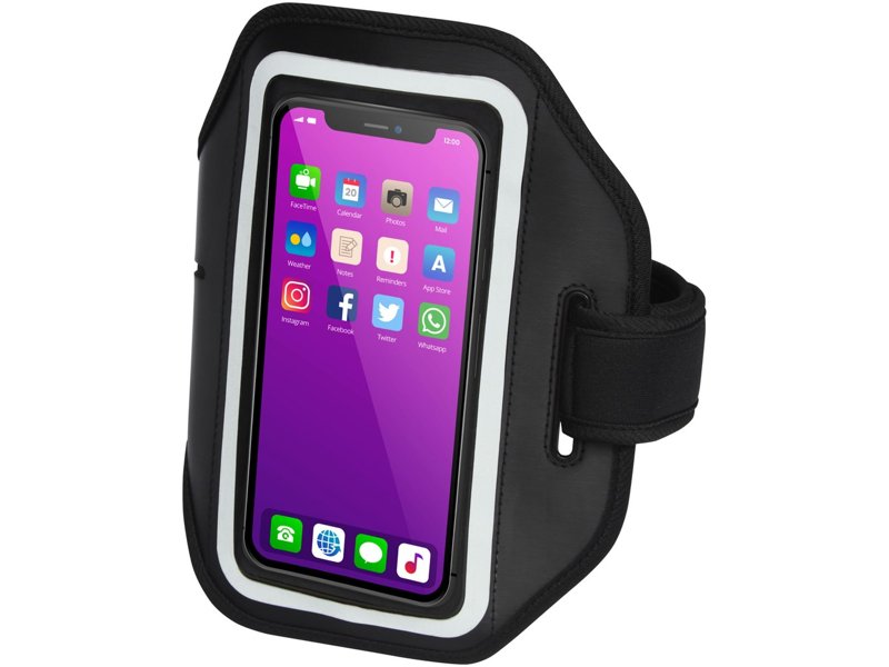 Haile reflecterende smartphone-armband met transparante hoes