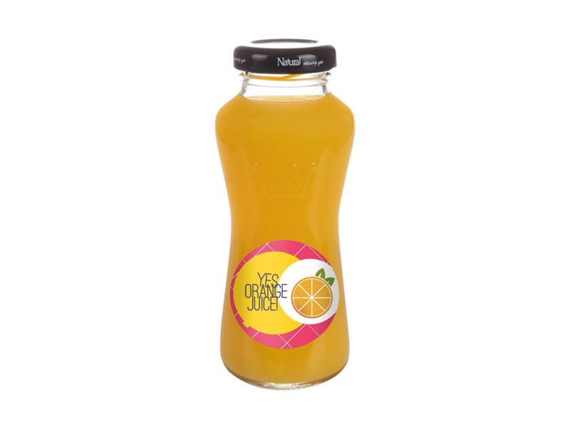 Fruitsapje in glazen fles 220ml