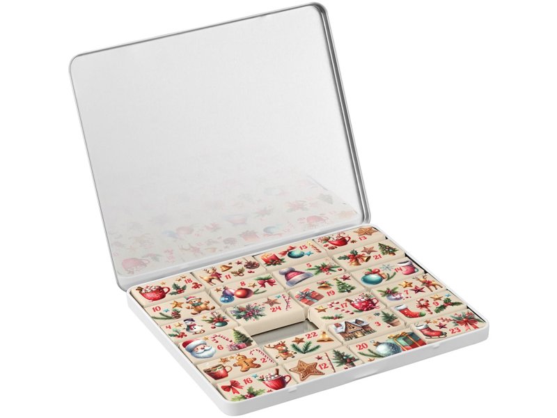 Adventskalender decoratief blik