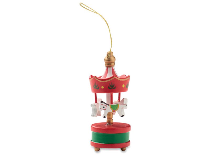 Houten carrousel ornament