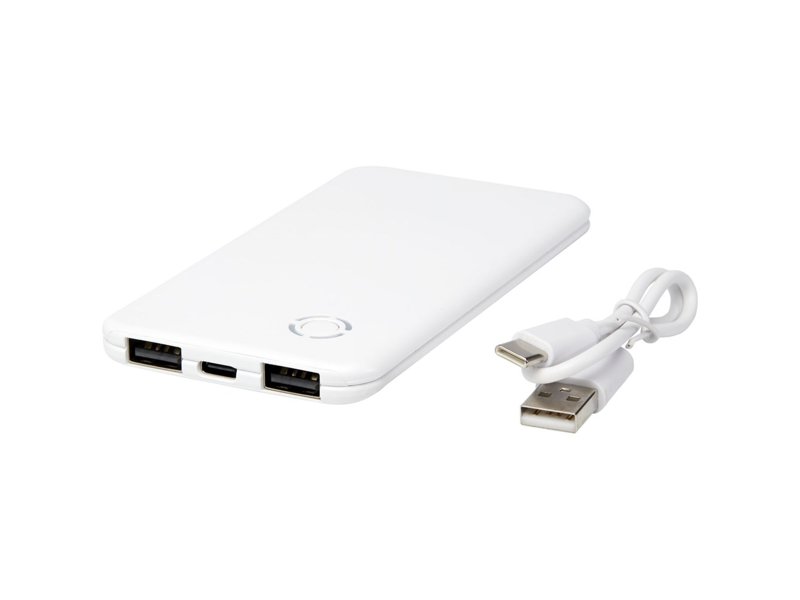 Slender slanke dubbele powerbank van 4000 mAh