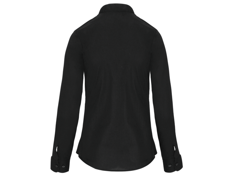 Kariban Damesblouse met "Mao" kraag lange mouwen