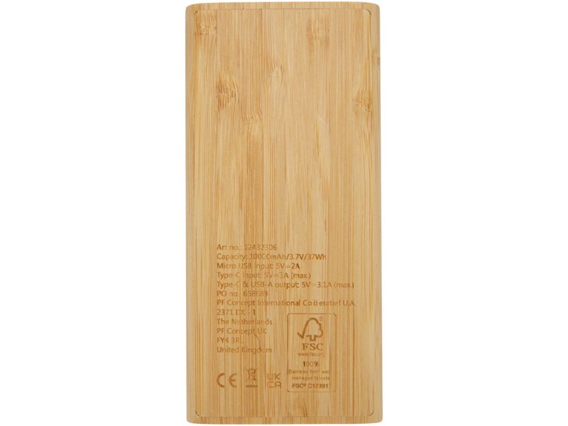 Tulda bamboe powerbank 10,000 mAh