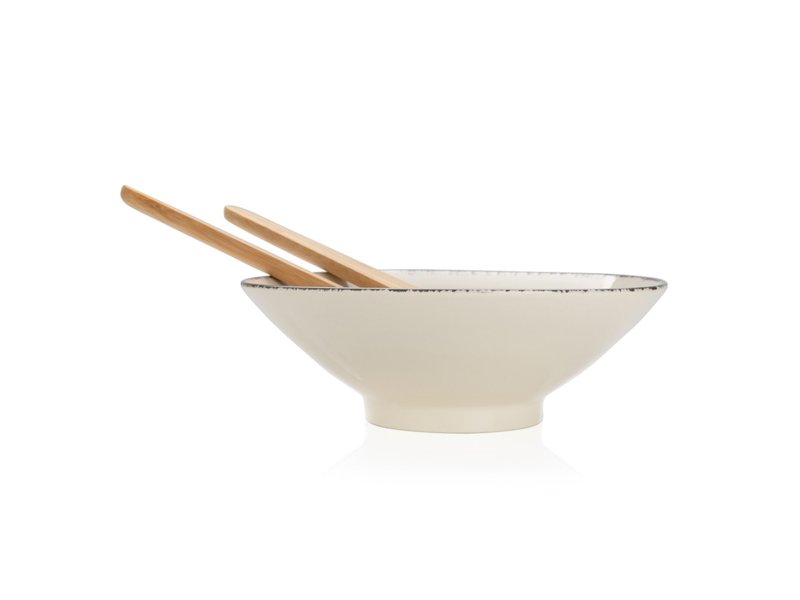 Ukiyo slakom met bamboe saladebestek