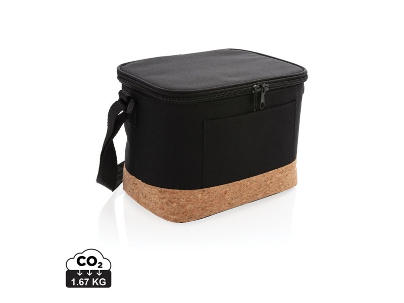 Duo tone koeltas met kurkdetail Duo tone koeltas met kurkdetail