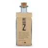 InSideOut Vierkante Gerecycled glas Waterfles ReuuZ met kurkstop 1L