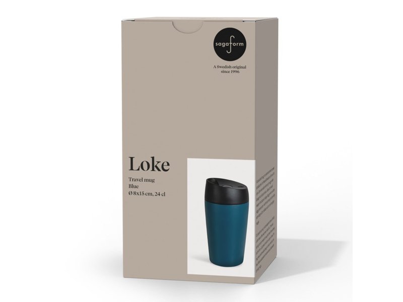 Sagaform Loke dubbelwandige mok gekleurde Coating 240ml Sagaform Loke dubbelwandige mok gekleurde Coating 240ml