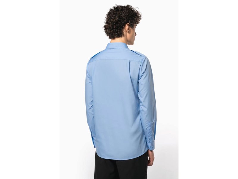 Kariban Herenpilootoverhemd lange mouwen Kariban Herenpilootoverhemd lange mouwen