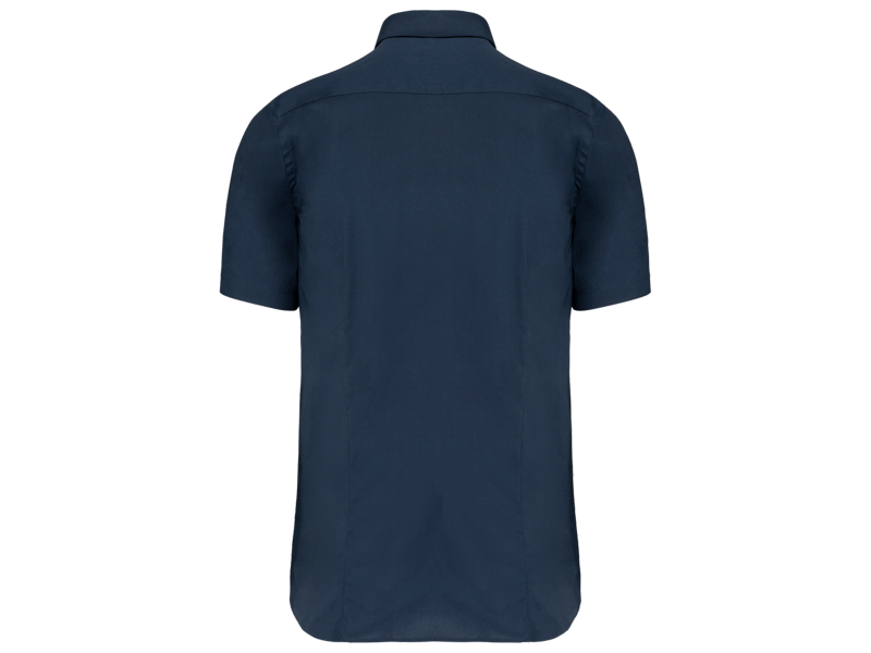 Kariban Heren stretch overhemd korte mouwen