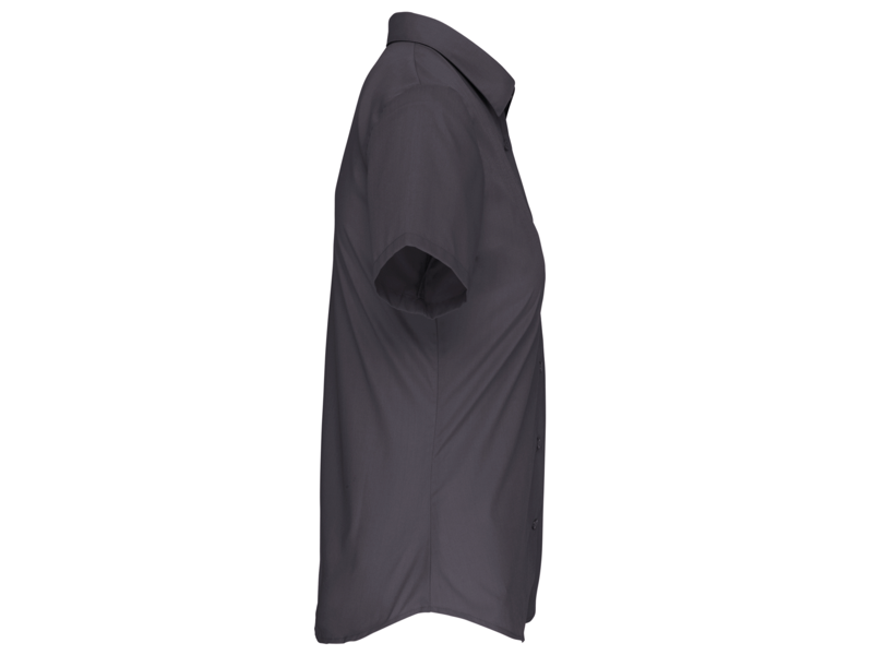 Kariban Dames Poplin Blouse Korte Mouwen