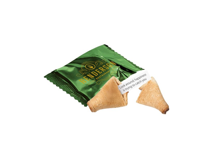 Gelukskoekje in folie