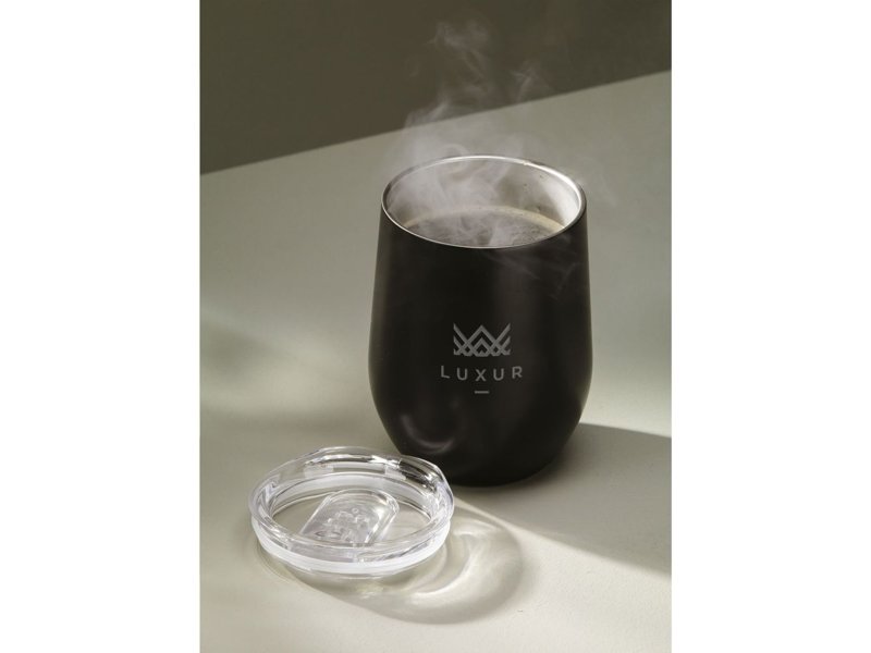 Huevo RCS Recycled Steel Cup 350 ml thermobeker Huevo RCS Recycled Steel Cup 350 ml thermobeker