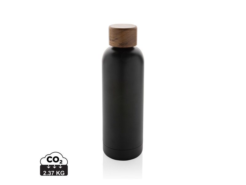 Wood gecertificeerde gerecycled rvs vacuümfles Wood gecertificeerde gerecycled rvs vacuümfles