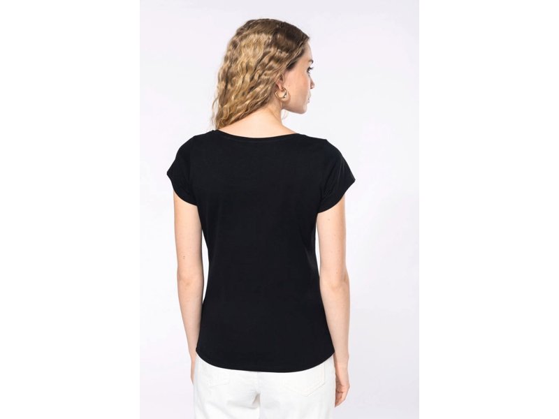 Kariban  Dames-t-shirt korte mouwen met boothals Kariban  Dames-t-shirt korte mouwen met boothals