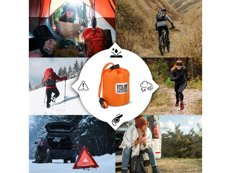 Outdoor Survival 2-in-1 thermische poncho Outdoor Survival 2-in-1 thermische poncho