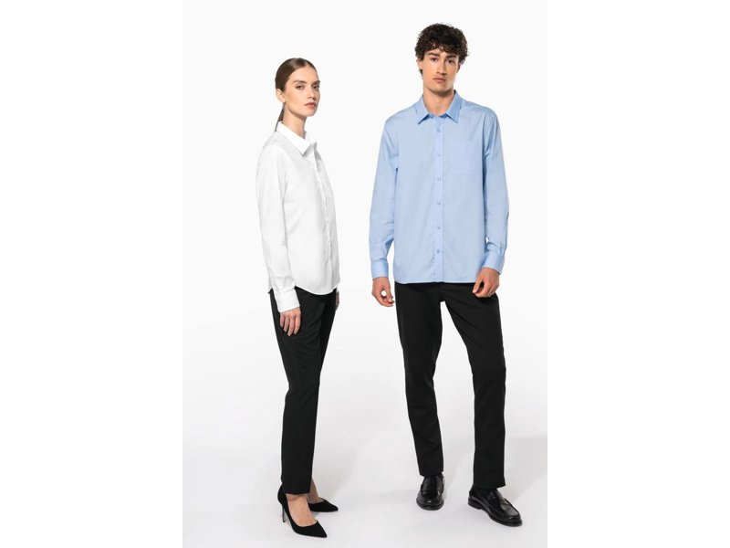 Kariban Dames poplin blouse lange mouwen