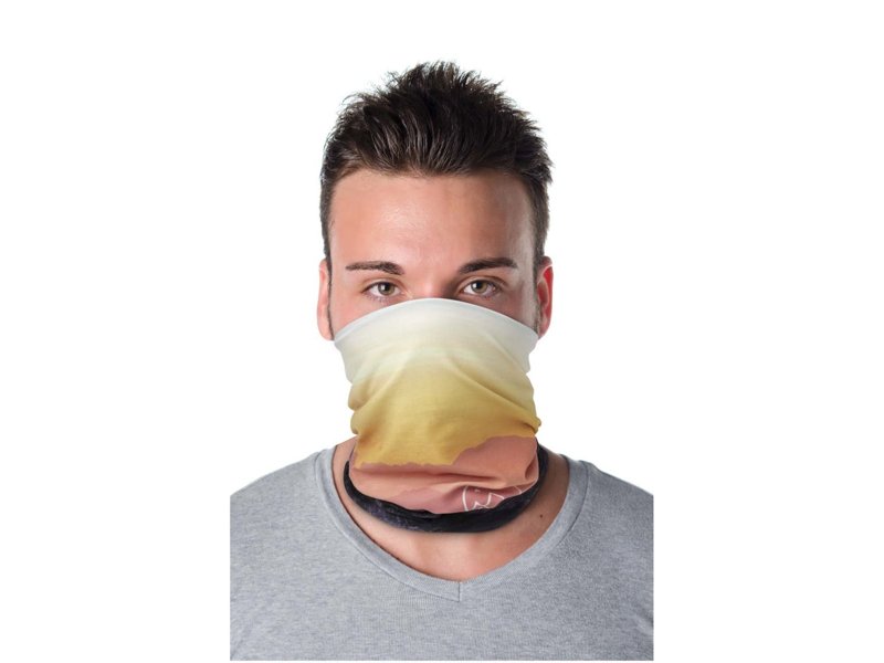 Zoya RPET sublimatie multi-scarf met zomen en fleecelaag Zoya RPET sublimatie multi-scarf met zomen en fleecelaag