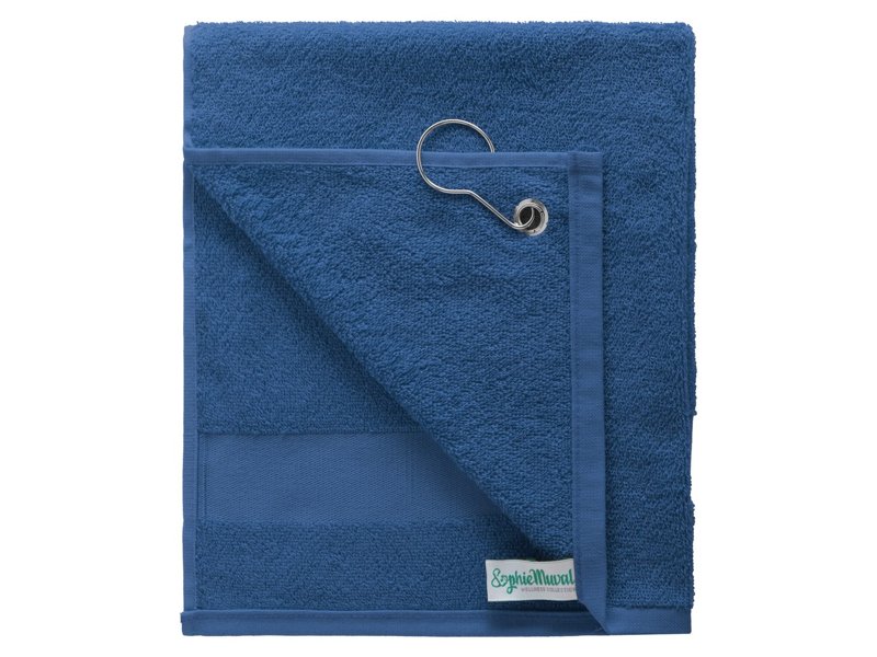 Sophie Muval golfhanddoek met clip, met een band