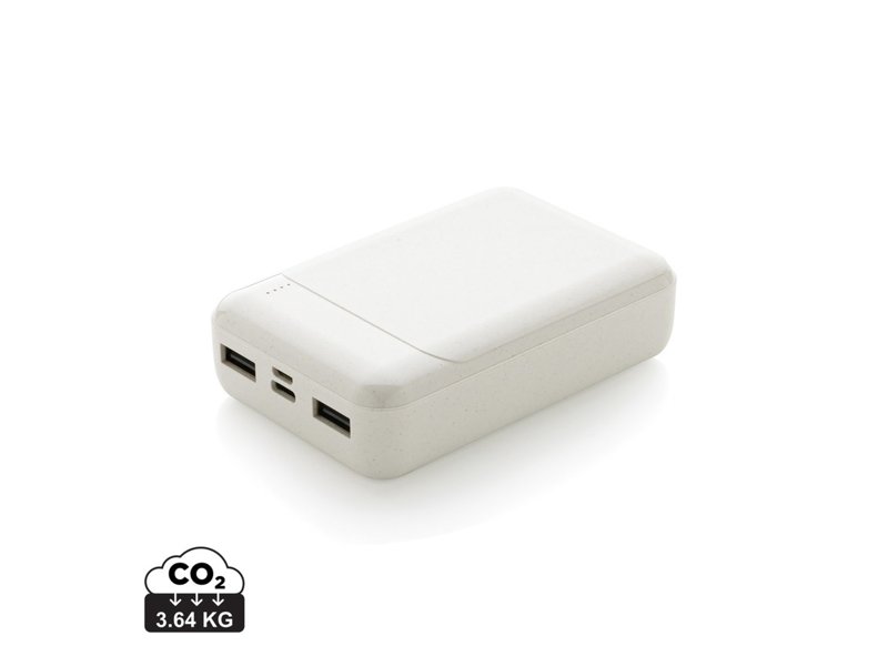 RCS standaard recycled plastic 10.000 mAh powerbank