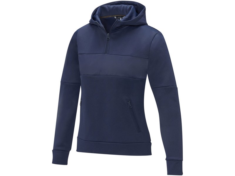 Sayan anorak dames sweater met halve rits en capuchon