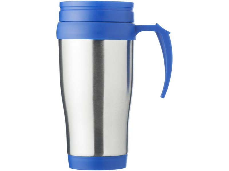 Handige thermosbeker met handvat, snel met eigen logo leverbaar Handige thermosbeker met handvat, snel met eigen logo leverbaar