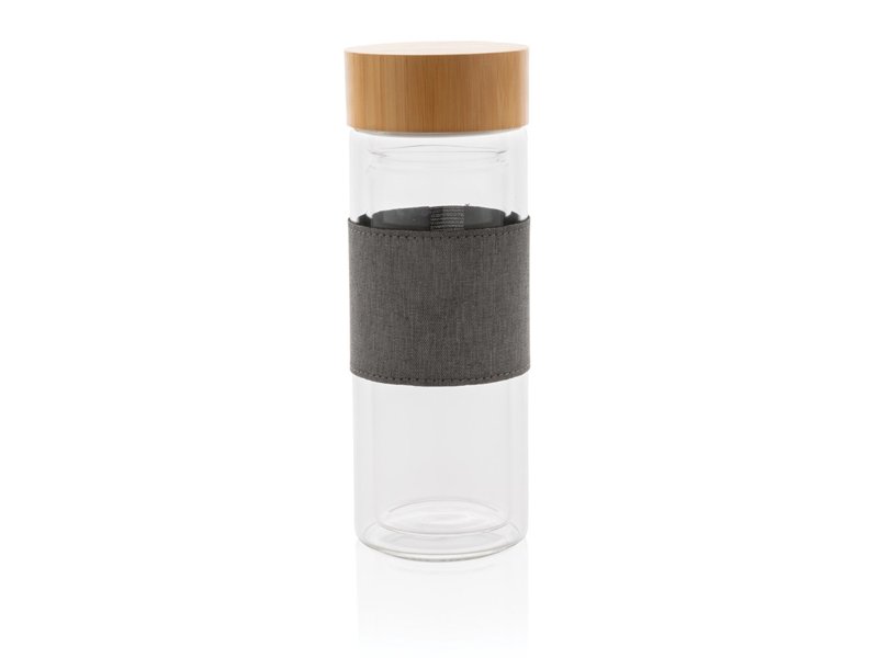 Impact dubbelwandige borosilicaat glazen drinkfles Impact dubbelwandige borosilicaat glazen drinkfles