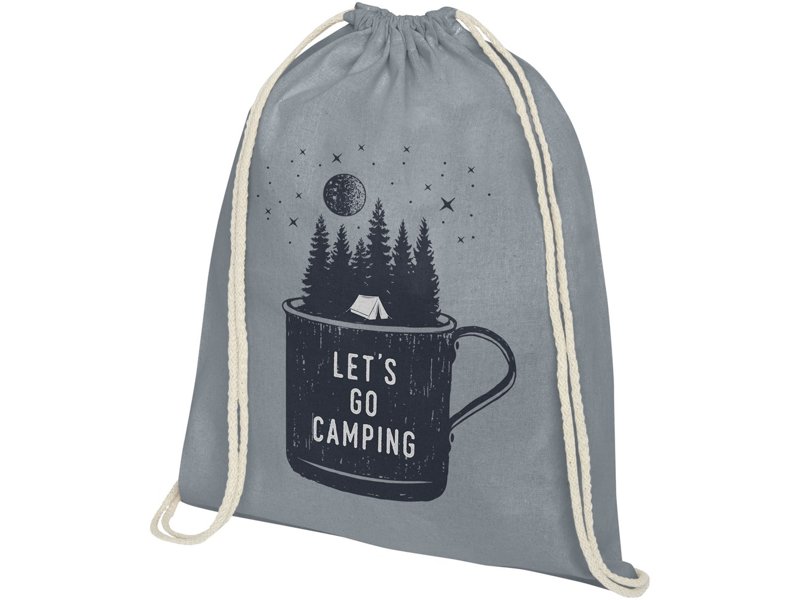 Oregon 140 g/m² katoenen rugzak met trekkoordsluiting 5L