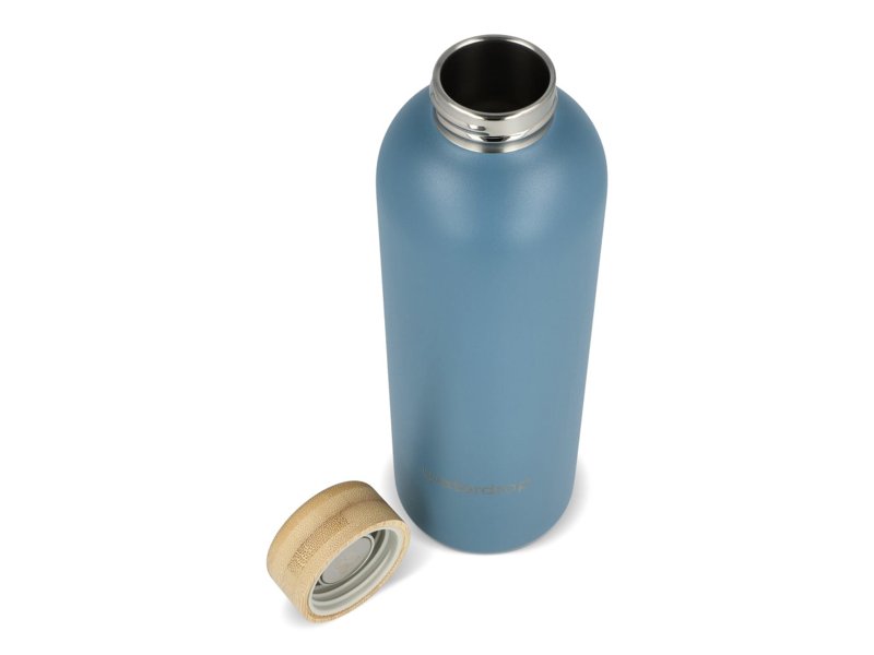 Waterdrop Roestvrijstalen Fles met Bamboe dop 600ml Waterdrop Roestvrijstalen Fles met Bamboe dop 600ml