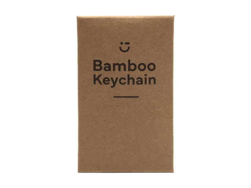 Bamboo Key Rectangle sleutelhanger