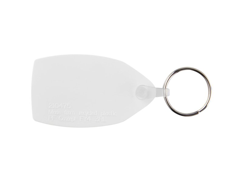 Tait rechthoekige gerecyclede sleutelhanger