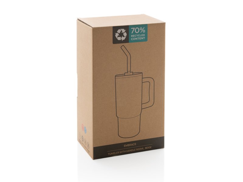 Luxe drinkbeker embrace rvs 900ml Luxe drinkbeker embrace rvs 900ml