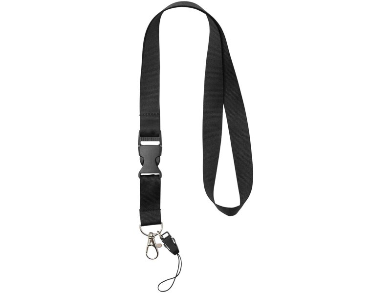 Sagan lanyard met afneembare gesp en telefoonhouder
