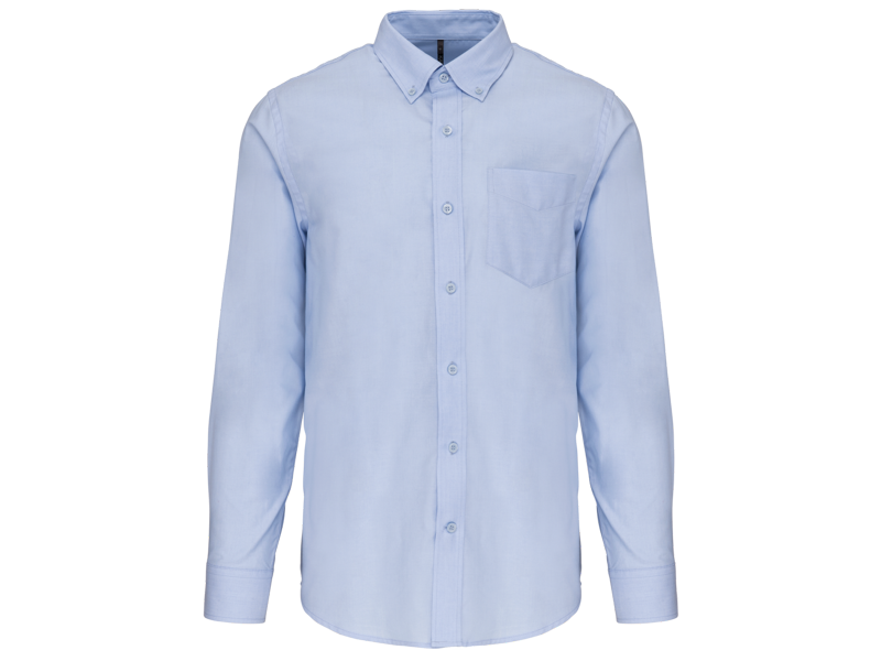 Kariban Heren oxford overhemd lange mouwen
