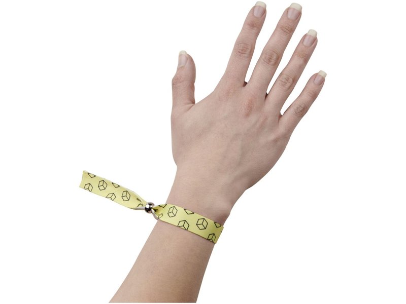 Evi polsband RPET met 2 zijden sublimatie met metalen sluiting Evi polsband RPET met 2 zijden sublimatie met metalen sluiting