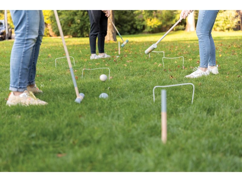 Houten croquet set