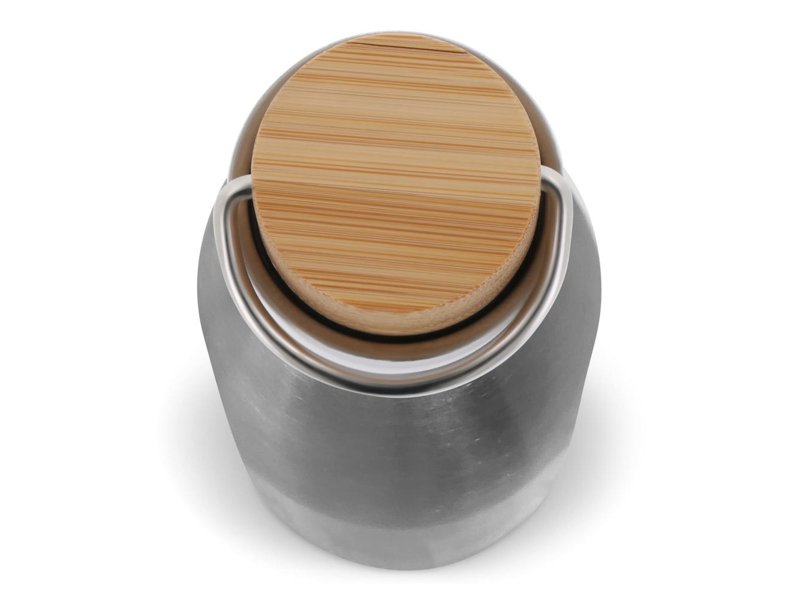 Thermo fles met bamboe deksel 500ml