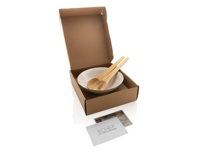 Ukiyo slakom met bamboe saladebestek