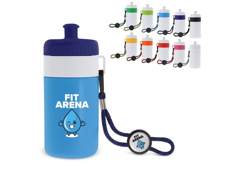 Bidon met rand en koord 500ml Bidon met rand en koord 500ml