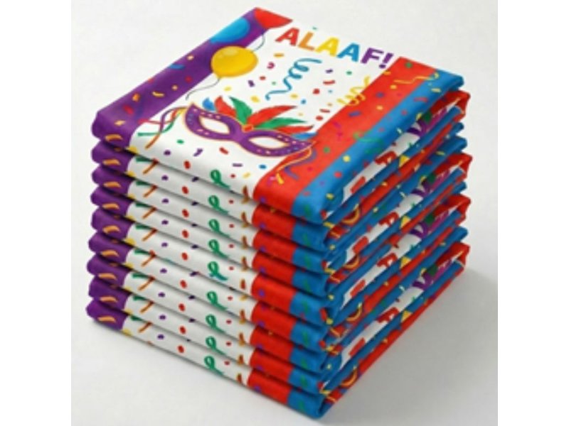 Sublimatie carnavalsjaal bedrukken met eigen ontwerp | Totziens Promotions