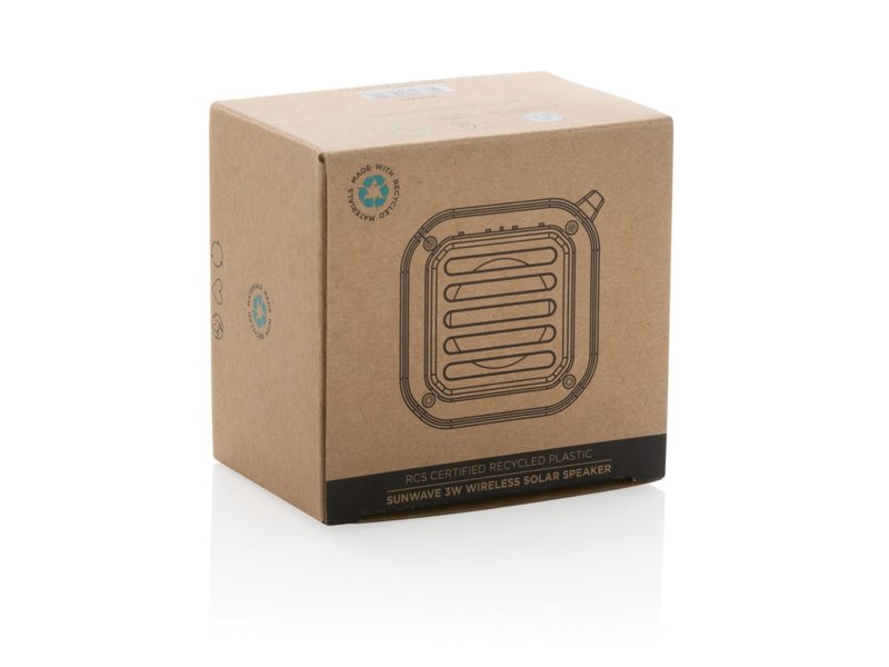 3W RCS gerecycled plastic draadloze Sunwave solar speaker 3W RCS gerecycled plastic draadloze Sunwave solar speaker