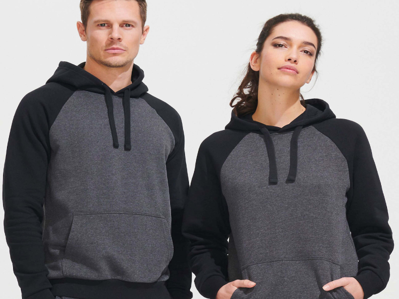 SOL's sweater met capuchon Seattle, NO LABEL voor eigen branding