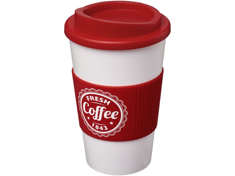Americano® geïsoleerde beker van 350 ml met handgreep Americano® geïsoleerde beker van 350 ml met handgreep