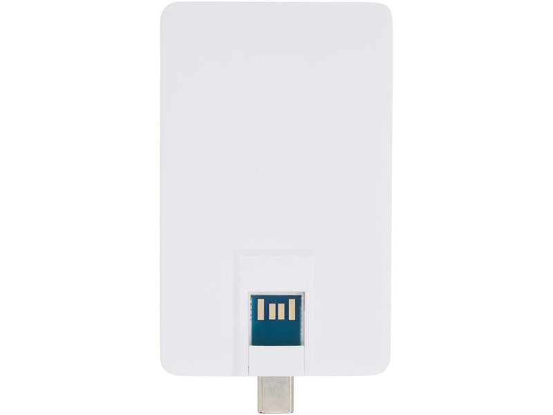 Duo slim USB station van 64 GB met Type-C en USB-A 3.0